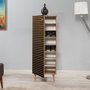 Hanah Home Filinta-220 Zapatero Roble Sonoma, 135x50x38cm, Tablero de Partículas Melamina con Patas de Carpe y Asas de Metal y Cuerda